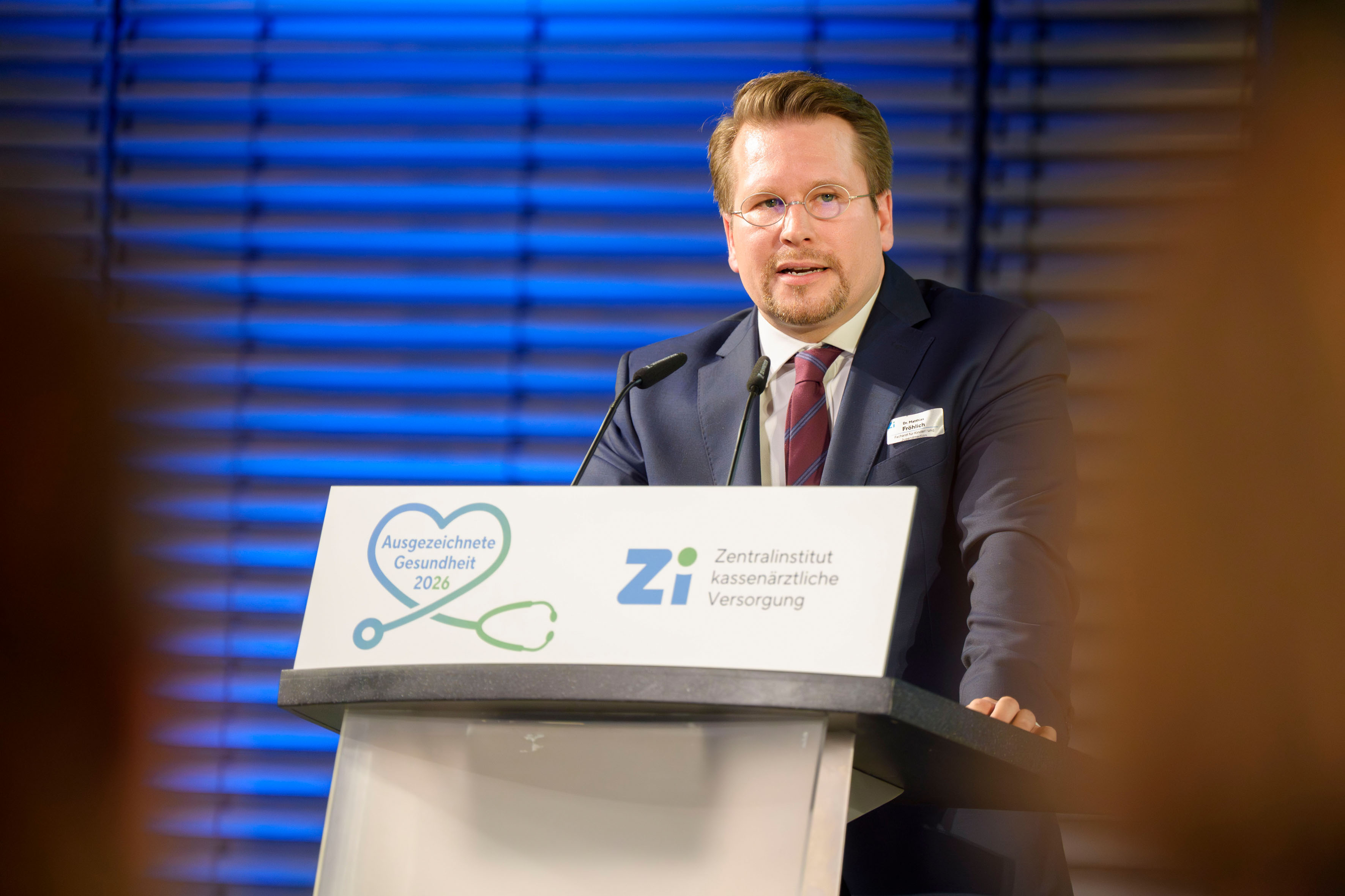 Dr. Matthias Fröhlich während seines Vortrags.